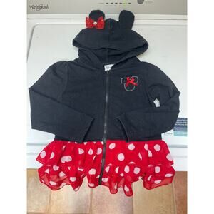Disney Minnie Mouse Zip up ruffle jacket size 5